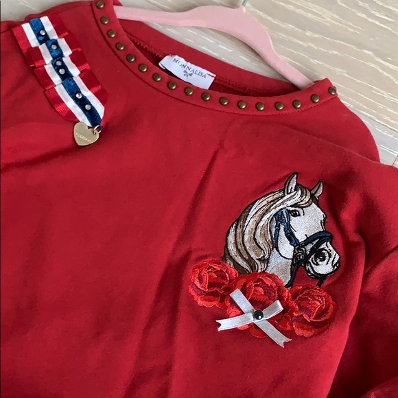 Monnalisa girls set sweatshirt and sweatpants - Picture 3 of 7